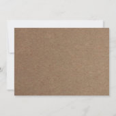 Invitations de Fête de la mariée de jardin (Dos)