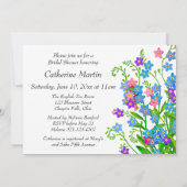 Invitations de Fête de la mariée de jardin de (Dos)