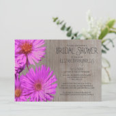 Invitations de Fête de la mariée de l'aster de (Debout devant)