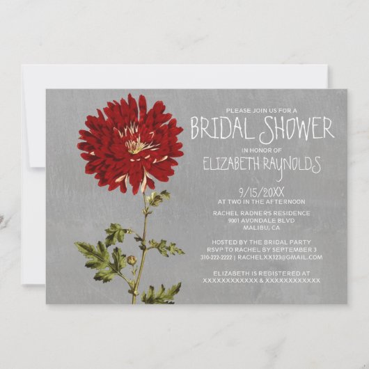 Invitations de Fête de la mariée de mamans (Devant)