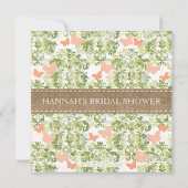 Invitations de Fête de la mariée de papillon de (Dos)