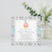 Invitations de Fête de la mariée de petit gâteau (Debout devant)