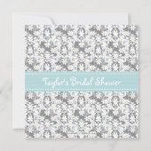 Invitations de Fête de la mariée de petit gâteau (Dos)