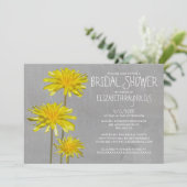 Invitations de Fête de la mariée de pissenlits (Debout devant)