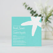 Invitations de Fête de la mariée de plage (Debout devant)