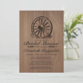 Invitations de Fête de la mariée de roues (Debout devant)