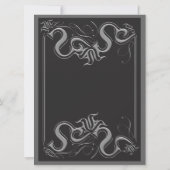 Invitations de Fête de la mariée de tableau (Dos)