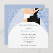 Invitations de Fête de la mariée d'hiver (Devant / Derrière)