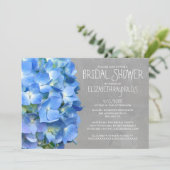 Invitations de Fête de la mariée d'hortensia (Debout devant)
