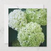 Invitations de Fête de la mariée d'hortensias (Dos)