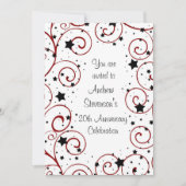 Invitations de fête de l'anniversaire de l'employé (Devant)