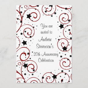 Invitations de fête de l'anniversaire de l'employé