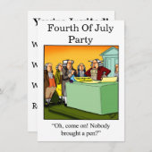 Invitations de fête de l'Humour (Devant / Derrière)