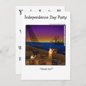 Invitations de fête de l'Humour (Devant / Derrière)