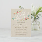 Invitations de Fête de l'mariée de de fleurs de l (Debout devant)