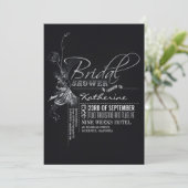 Invitations de Fête de l'mariée de tableau de bord (Debout devant)