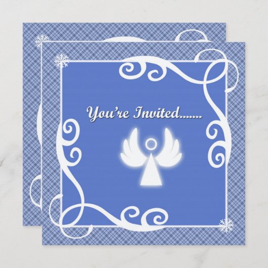 Invitations de fête de Noël (Devant / Derrière)