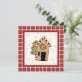 Invitations de fête de Noël de Chambre de pain (Debout devant)