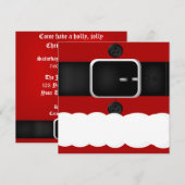 Invitations de fête de Noël de costume du père (Devant / Derrière)