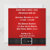 Invitations de fête de Noël de costume du père (Dos)