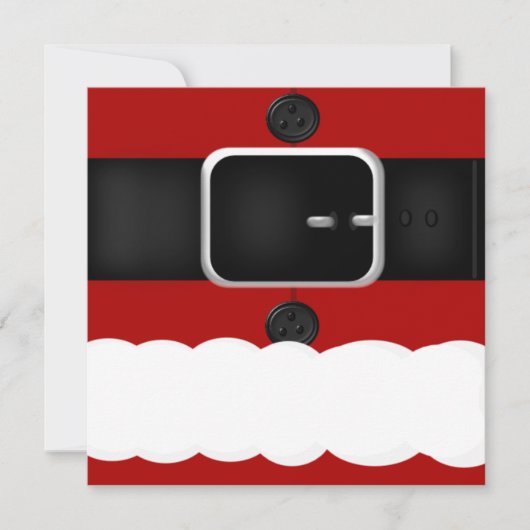 Invitations de fête de Noël de costume du père (Devant)