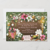 Invitations de fête de Noël de vacances (Dos)