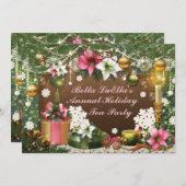 Invitations de fête de Noël de vacances (Devant / Derrière)