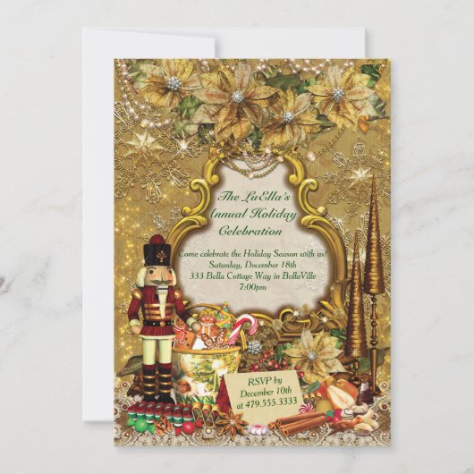 Invitations de fête de Noël de vacances (Devant)