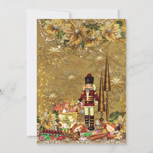 Invitations de fête de Noël de vacances (Dos)