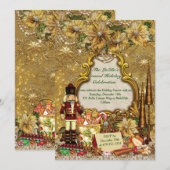 Invitations de fête de Noël de vacances (Devant / Derrière)