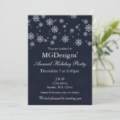 invitations de fête de Noël festive Corporate neig (Debout devant)