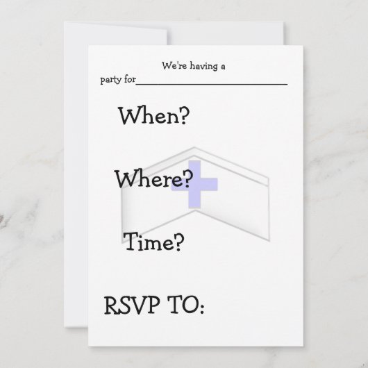 Invitations de fête de remise des diplômes (Dos)