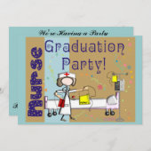 Invitations de fête de remise des diplômes (Devant / Derrière)