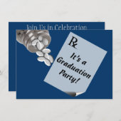 Invitations de fête de remise des diplômes de (Devant / Derrière)