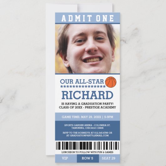 Invitations de fête de remise des diplômes de (Devant)