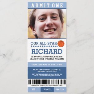 Invitations de fête de remise des diplômes de