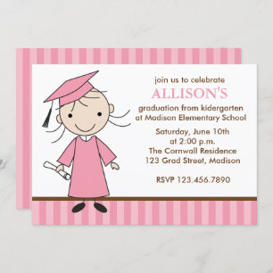 Invitations de fête de remise des diplômes de