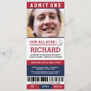 Invitations de fête de remise des diplômes de