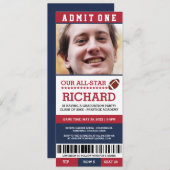 Invitations de fête de remise des diplômes du (Devant / Derrière)