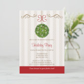 INVITATIONS DE FÊTE DE VACANCES DE GUI (Debout devant)