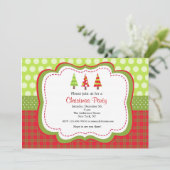 Invitations de fête de vacances de Noël (Debout devant)