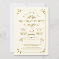 INVITATIONS DE FÊTE DE VACANCES DU CRU %PIPE% DE