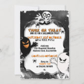 Invitations de fête des Fantômes d'Halloween (Devant)