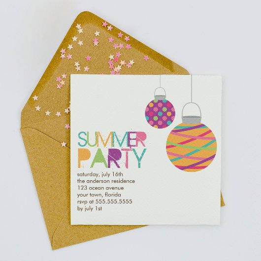 Invitations de fête des Lanternes d'été