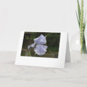 Invitations de Fête des mariées BIue Iris (Dos)