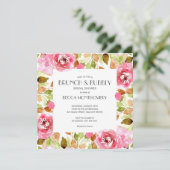 Invitations de Fête des mariées d'aquarelle Brunch (Debout devant)