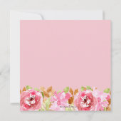 Invitations de Fête des mariées d'aquarelle Brunch (Dos)