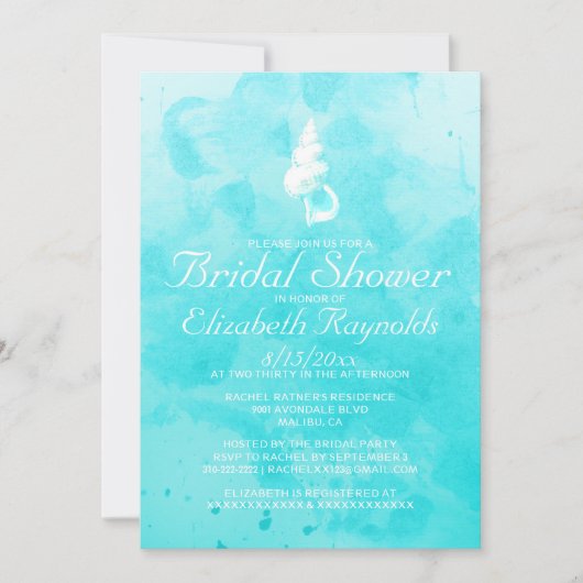 Invitations de Fête des mariées de destination des (Devant)