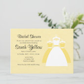 Invitations de Fête des mariées personnalisée au c (Debout devant)