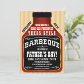 Invitations de Fête des pères barbecue de style Te (Debout devant)